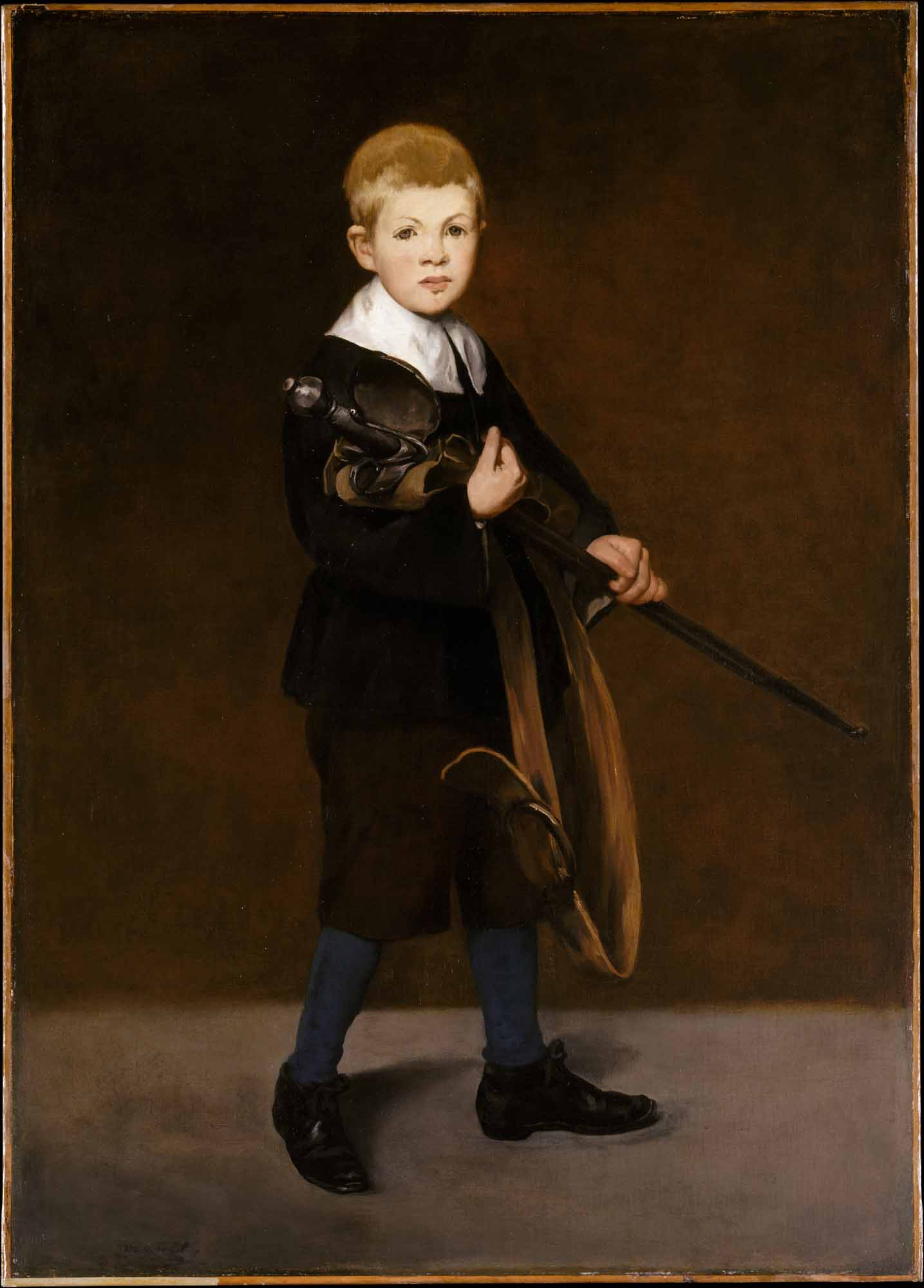 Boy Carrying a Sword